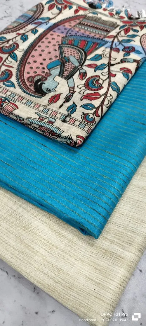Heritage Screen Print on Pure Dupion Silk
